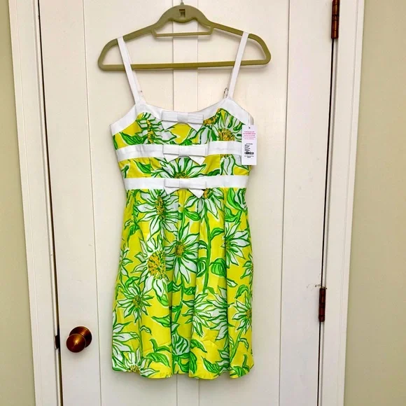 NWT Lilly Pulitzer Cheri Dress Limoncello Sunbelievable SIZE 4 - Picture 9 of 11